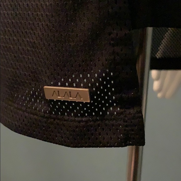 Alala Skimm Black Mesh Tank Top Small - Picture 8 of 9